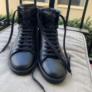 AUTHENTIC YSL MEN’S LEATHER SNEAKERS